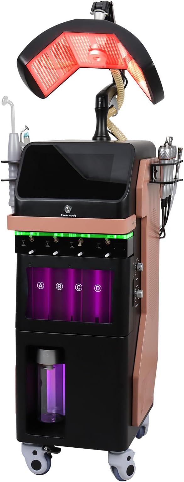 8IN1 Skincare Multi-Functional LCD Touch Screen Hydro System Device