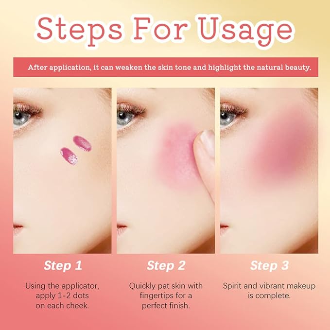 Velvet Liquid Blush, Natural Matte Finish Looking, Dewy Cheek Tint, Soft Cream Face Blush,Moisturizing Lightweight Blendable Feel,Long-Lasting 0.25 oz/7.5ml - 03#