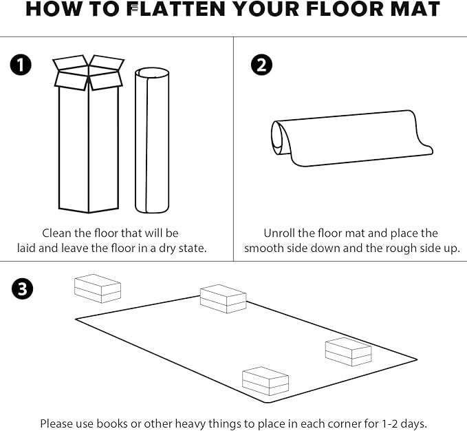 Clear Floor Mat for Home, 7'×9' Large Non-Slip Plastic Rug for Under Kitchen Table, Durable Waterproof Vinyl Area Mat for Baby Spills, Dog Accident, Anti-Scratch Floor Protector for Living Room