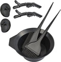 7 Pcs Professional Salon Hair Coloring Dyeing Kit Mixing Bowl, Angled Comb, Hair Dye Color Brush, Earmuffs and Hair Clips
