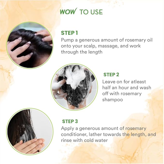 WOW Skin Science Rosemary with Biotin Hair Oil 6.8 oz