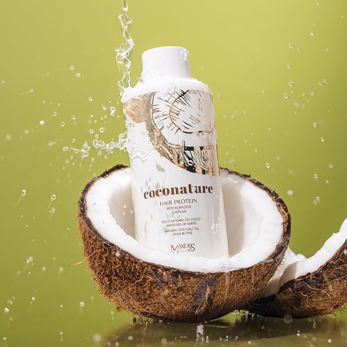 Hair Protein | Formaldehyde-Free Smoothing Treatment with Natural Coconut Oil & Shea Butter | Deep Repair, Frizz Control, Shine & Volume Reduction