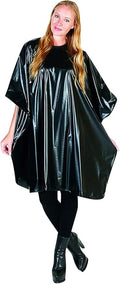 Betty Dain Jumbo Shampoo Cape, 45" W x 54" L, Waterproof & Stain-resistant Vinyl, Touch-and-close Fastener, Machine Washable