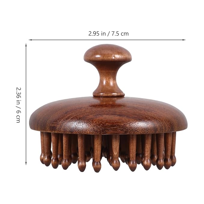 Handheld Wooden Scalp Massage Comb Ergonomic Design for Comfortable Grip Unisex Hair Styling Tool Wooden Massager for Scalp Care and Relaxation