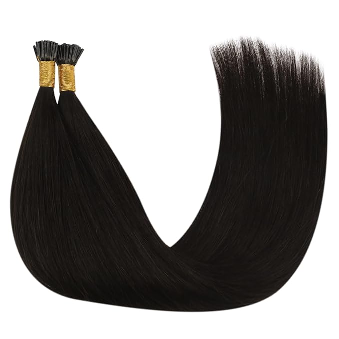 YoungSee I Tip Hair Extensions Dark Brown 22Inch I tip Hair Extensions Human Hair Brown 50g Itip Hair Extension Human Hair 50s Itips Natural Hair Extension for Straight Hair