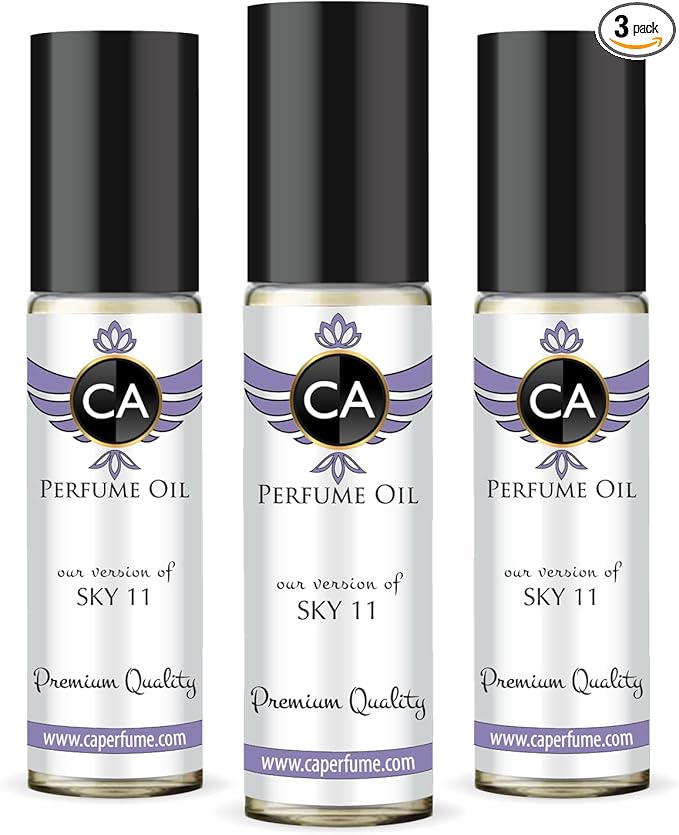 CA Perfume Impression of Emra Sky 11 For Women & Men Body Oil Roll-On 0.3 Fl Oz-X3