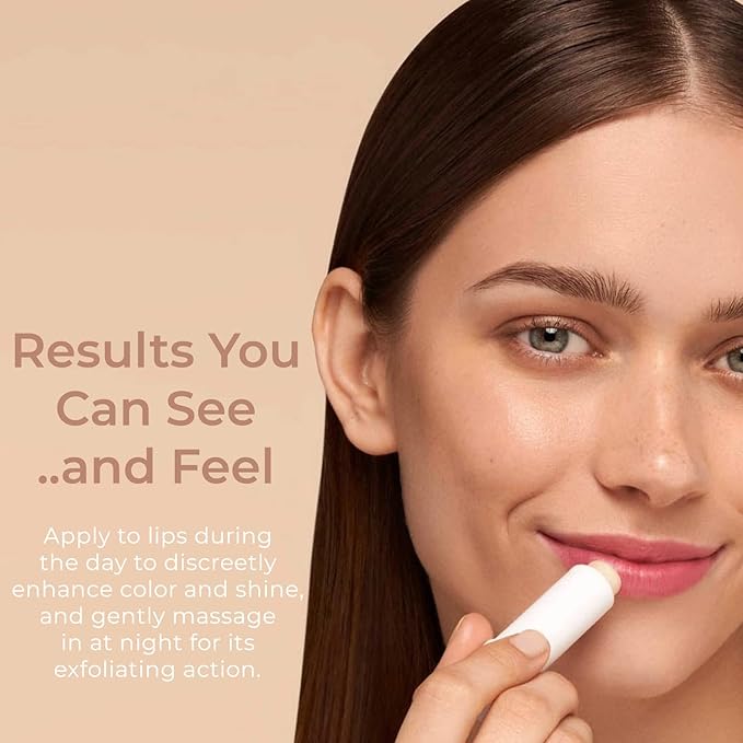 PINK ME NOW, Exfoliating Rosy Lip Balm, Daily Natural Lip Balm with 3-in-1 Action, (4g)