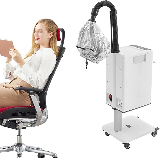 Vertical Nano Hair Steamer,Multifunctional Hair Dyeing Machine with Removable Water Tank Strong Power and Multiple Modes LCD Display Nano Hair Steamer Machine for Home in Hairdressing Salons Etc