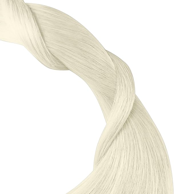 YoungSee Tape in Extensions Human Hair Platinum Blonde Tape in Hair Extensions Human Hair Tape in Extensions Real Human Hair Platinum Blonde 12Inch 30g Glue in Hair Extension for Women 20pcs