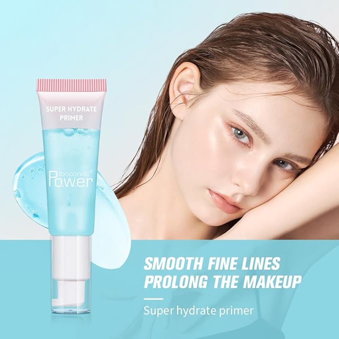 Super Hydrate Primer - Translucent Gel Formula for Long-lasting Makeup | Works on All Skin Types and Tones, Perfect Pre-makeup Primer (03 watermelon)