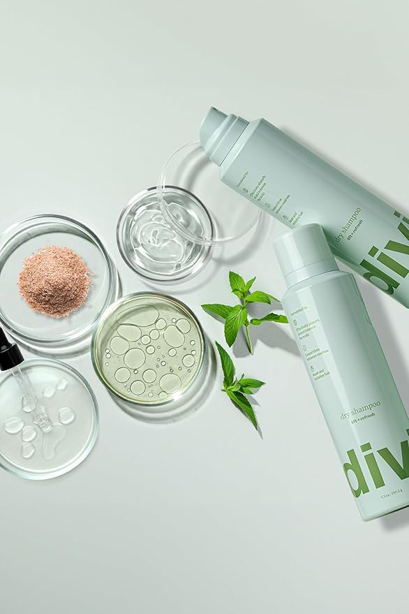 Divi Dry Shampoo Duo – Includes Full Size & Travel Size Dry Shampoo – Instantly Refreshes Hair, Absorbs Oil & Adds Lightweight Volume for Clean, Revived, Healthy-Looking Hair, 2 Piece Set