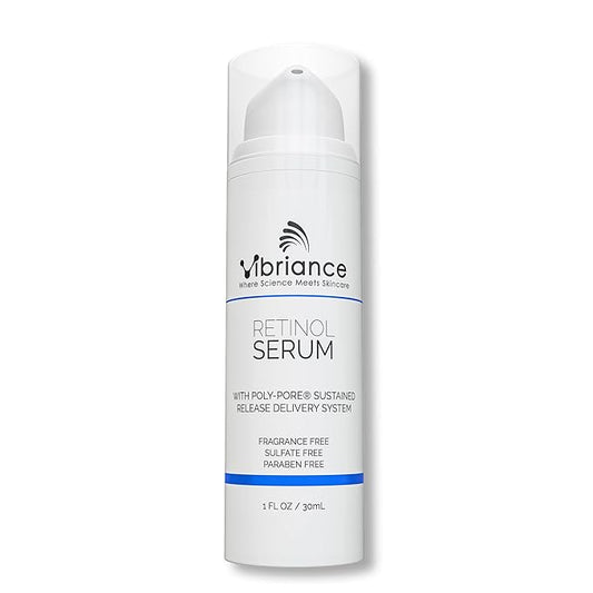 Vibriance Retinol Serum for Face - Reduces Appearance of Deep Wrinkles and Large Pores, Enhances Tone, Improves Complexion - Sensitive, Mature Skin Night Cream - 1 fl oz