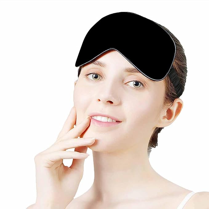 Personalized Eye Masks for Sleeping Add Photo Text Logo Name for Wedding Favor Satin Bachelorette Bridesmaid Gift Solid Black