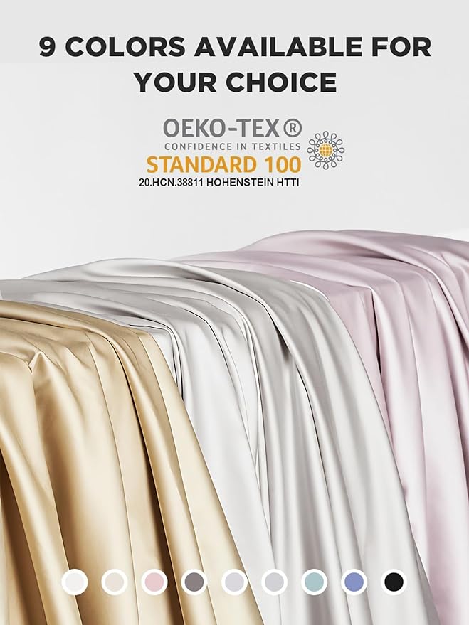 Mulberry Silk Pillowcase for Hair and Skin, SGMSILK 22 Momme Natural Silk Pillow Cases with Zipper, 6A Soft and Smooth Single Sided Pure Silk Pillow Cover (Light Gray, Queen 20"x30")