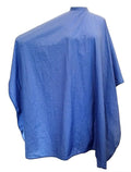 CHARLENE Professional Cutting Cape for Salon Hair Styling, Barber Haircut, Coloring, Skincare, Makeup (PLAIN, BLUE)