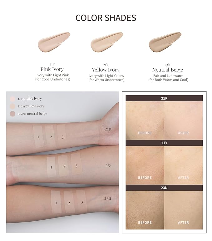 Heart Percent Dote on Mood Layer Cushion SPF 50+/PA+++ with Refill, Satin Glow Silky Flawless Finish Full Coverage Advanced Skincare Foundation (#21P)