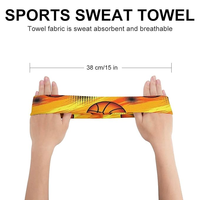 Headband Bandana Non Slip Cool Basketball Sports Sweatband for Men & Women