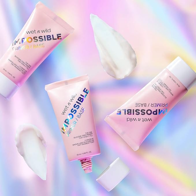 wet n wild Prime Focus Impossible Primer, Clear, Hydrating Matte Finish, 0.84 Fl Oz