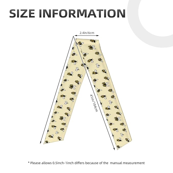 Men Women Novelty Sports Sweat Bands Hair Accessories for Sports Workout Shower, Elastic Multi Style Cute Bee Pattern Hair Band Headdress