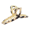 Large 4.7" Butterfly Acetate Hair Claws and Clamps - Strong Hold Hair Accessories for Long Thick Hair (Light Leopard)