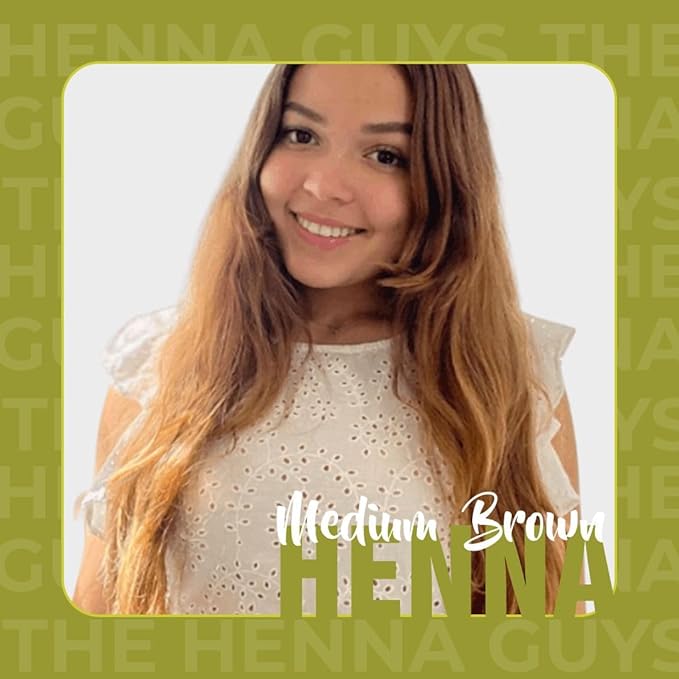 1 Pack Of Medium Brown Henna Hair & Beard Color/Dye 100 Grams - Natural Hair Color, Plant-based Hair Dye - The Henna Guys