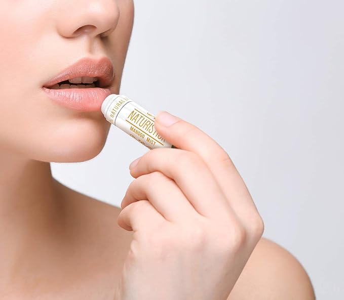 10-Pack Lip Balm Gift Set by Naturistick. Assorted Scents. 100% Natural Ingredients. Best Beeswax Chapsticks for Dry, Chapped Lips. Made in USA for Men, Women and Children