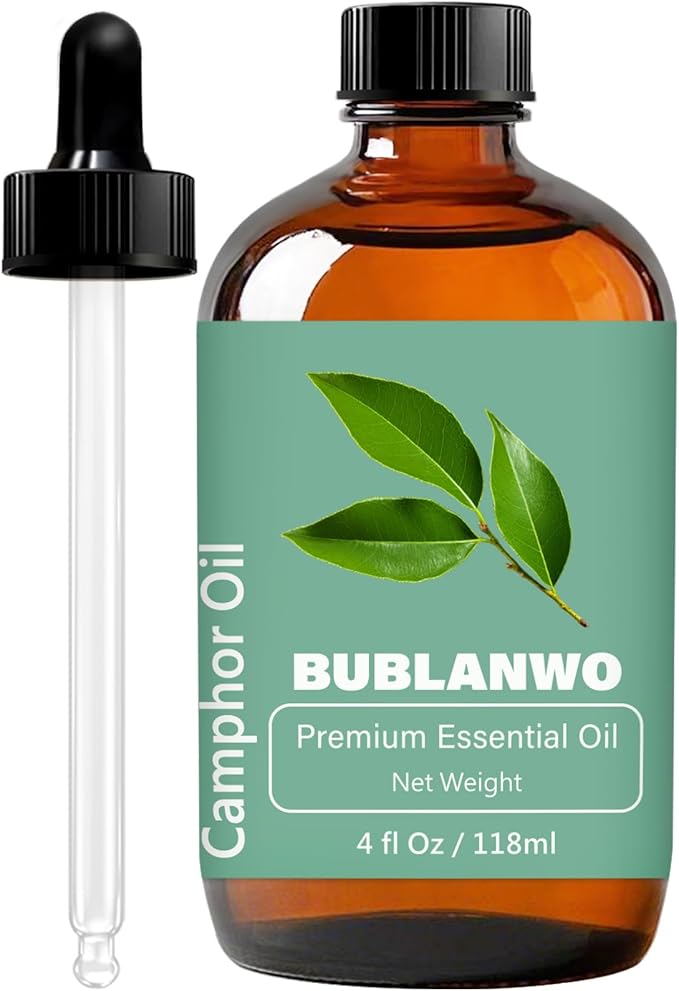 Organic Camphor Essential Oil for Damaged Hair Water Toner Spray for Face Skin Care Soaps Skin Hydration Bath Facial Mist Toner 118 ml