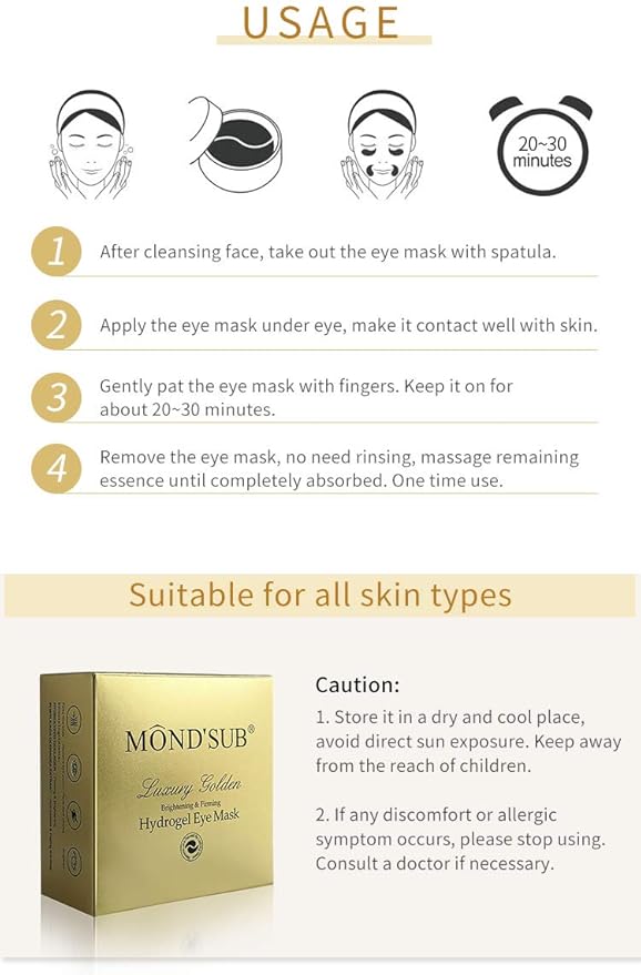 Eye Gel Patches & Collagen Eye Masks Set (60 each) - Golden Glow & Chlorophyll Algae Duo - 2-in-1 Treatment for Dark Circles, Puffiness, Wrinkles, Eye Bags - Revitalizing Eye Care