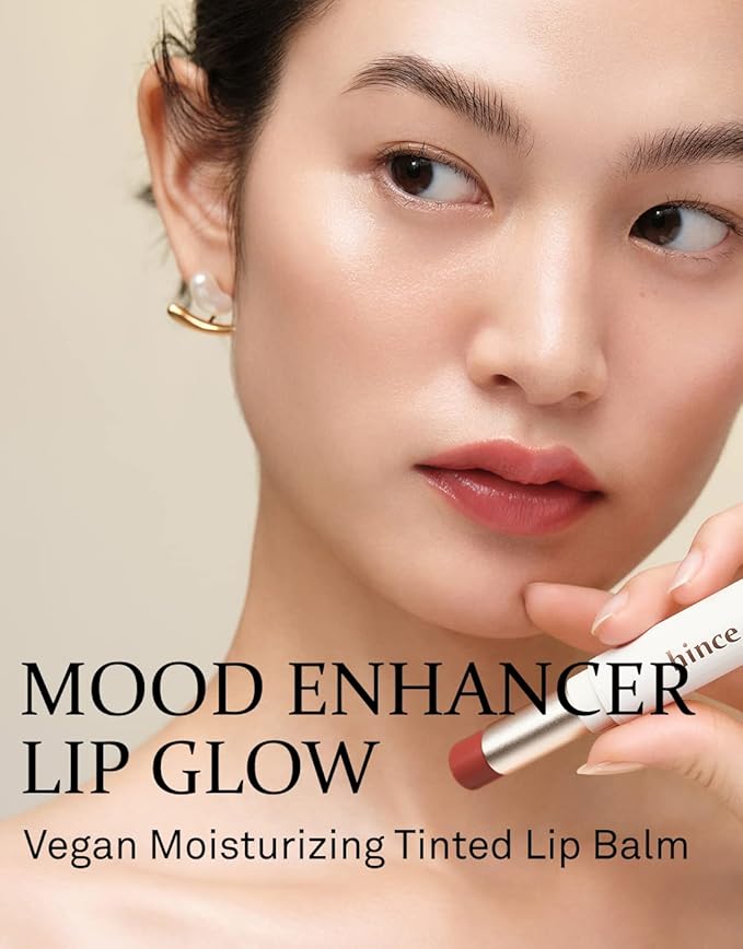 HINCE Mood Enhancer Lip Glow, Moisturizing Lip Balm with Shea Butter & Sweet Almond, Non-Sticky and Long-lasting Tinted Lip Tint with Buttery Balm Texture for Neutral Color 0.2oz. (1, IMPASSIONED, 05)