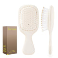 Mini Hair Bursh for Women Men and Kids, Protable Travel Size Hair Brush for Pockets Purses, Mini Detangler Brush for All Hair Types, Small Paddle Brush for Detangling (1 Pack-White)