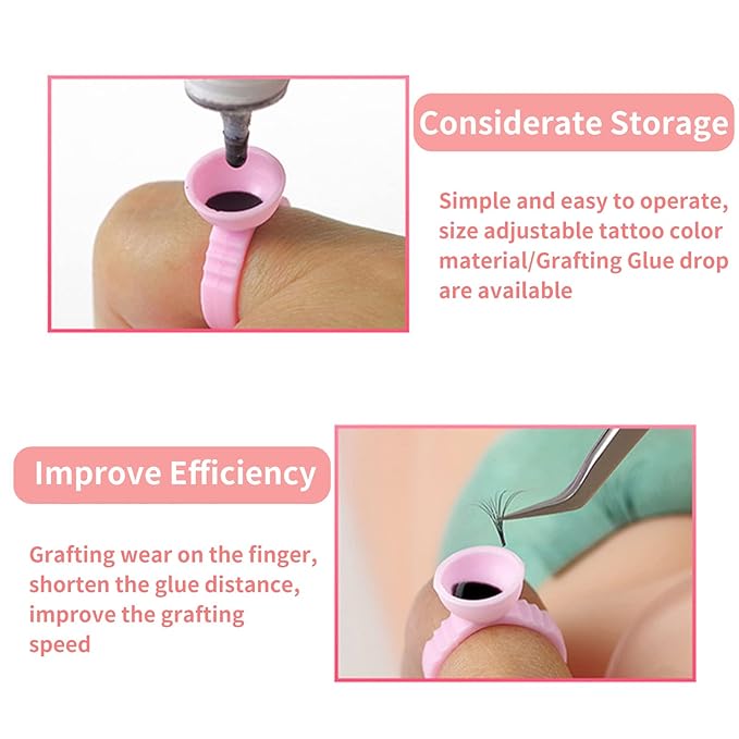 350 PCS Under Eye Gel Pads,Eyelash Mascara Brushes,Holder Eyelash Extension Rings - 100% Naturel Lint Free,Comfy and Cool,Eyelash Extension Eye Pads,Hydro gel Eye Patches Beauty Tool(Gold)