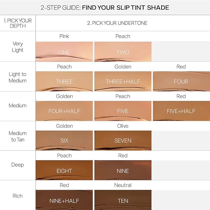 Saie Slip Tint Tinted Moisturizer with SPF 35 - Light Coverage, Glowy Skin Tint & Mineral Sunscreen for Face with Hydrating Hyaluronic Acid - Summer Makeup Essential - Shade Eight (1.35 oz)