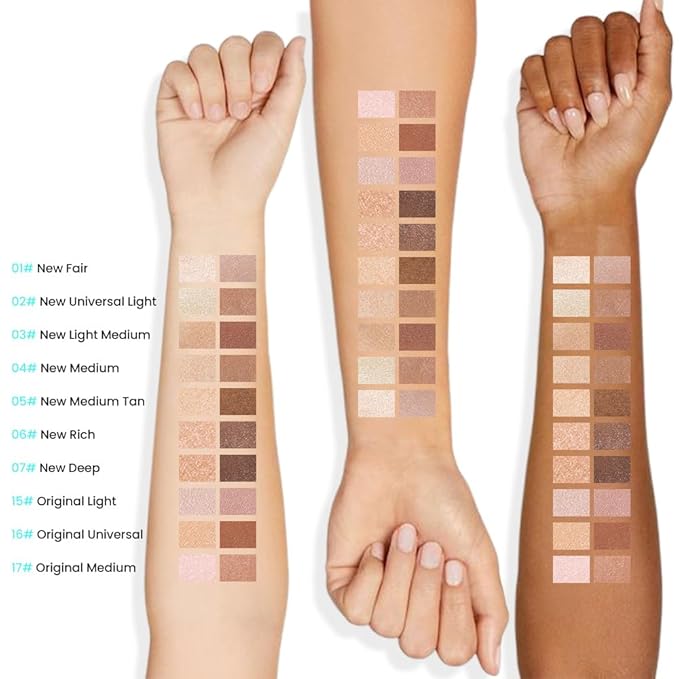 evpct 2in1 Face Shaping & Contouring Stick Cream Contour Concealer Bronzer Stick Makeup Kit for Face Highlighter Makeup Stick contorno maquillaje de maquillaje, NEW Medium + NEW Medium Tan