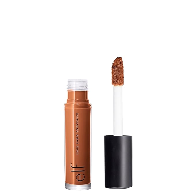 e.l.f. 16HR Camo Concealer, Full Coverage & Highly Pigmented, Matte Finish, Deep Cinnamon, 0.203 Fl Oz (6mL)