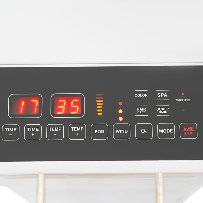 Professional Hair Steamer with Wheel, Nano Hair Steamers Processor, Stand Up Base Salon Spa Equipment, for Home, Hairdressing Salons, Beauty Hospitals