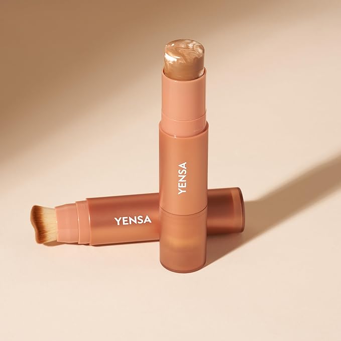 YENSA Super Serum Silk Foundation Stick - Full Coverage Foundation, Contour, Concealer, Bronzer All-In-One 100 mL / 3.5 oz (Medium 1)