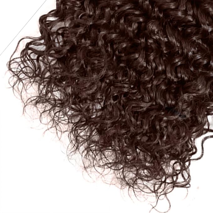 30 32 34 Inch Color 4 Bundles Human Hair Chocolate Brown Water Wave Bundles Brazilian Virgin Remy Hair Extensions Niegmeag Double Weft Soft and Silky Color 4 Wet and Wavy Bundle 150g