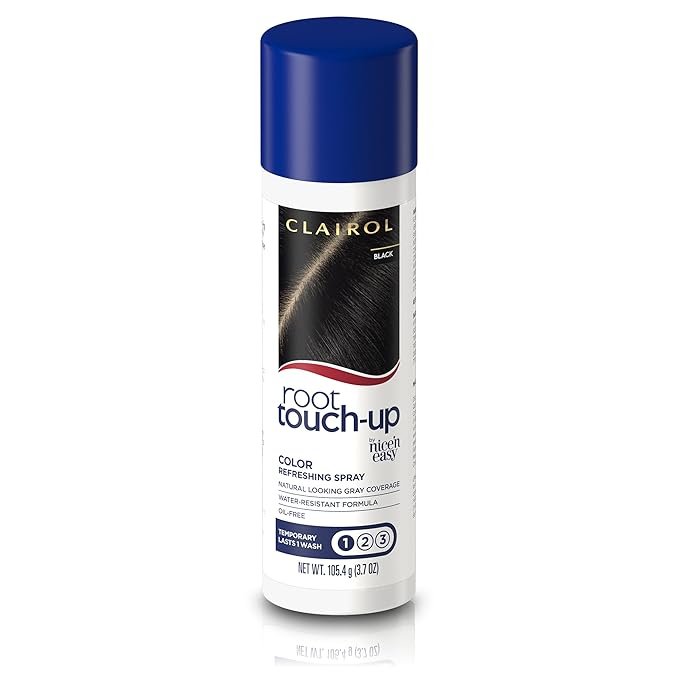 Clairol Root Touch-Up Temporary Hair Coloring Spray, Black Hair Color, Pack of 1