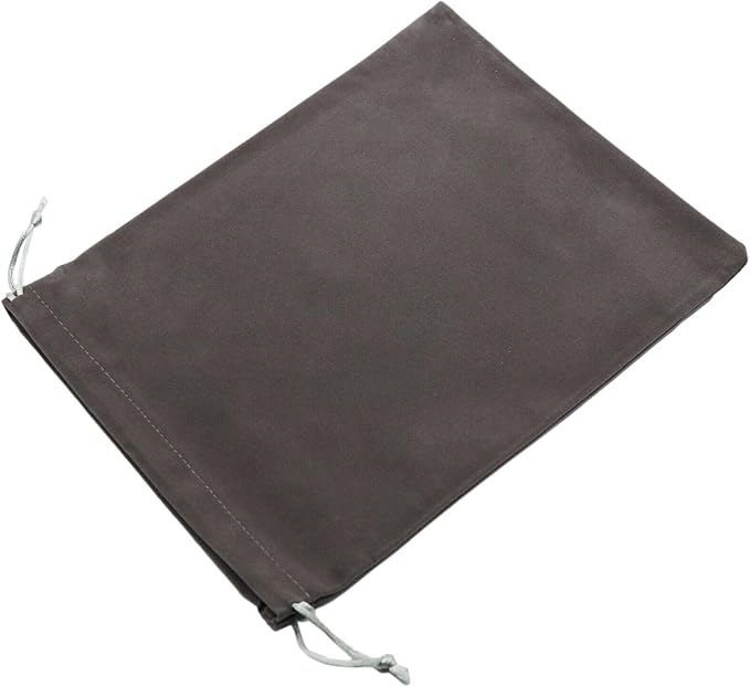 Aestivate 8 Pack Large Velvet Drawstring Pouch, Velvet Bag 8×10 Inch Storage Bag Cosmetics Pouches Dust Bag 8 Pieces(Dark Grey)