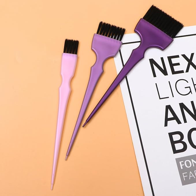 1 Set Purple Hair Dye Purple Outfit Mixing Bowls Set Hair Colour Applicator Hair Coloring Kit Highlight Brush Hair Dyeing Dyeing Applicator Hair Coloring Beard Tool