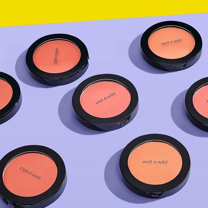 wet n wild Color Icon Blush, Effortless Glow & Seamless Blend infused with Luxuriously Smooth Jojoba Oil, Sheer Finish with a Matte Natural Glow, Cruelty-Free & Vegan - Pearlescent Pink(Packaged)