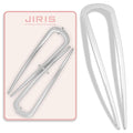 2PCS 4.2Inch French Hair Pins U-Shaped Pins for Women and Girls Fashion Metal Hair Pin French Twist Hair Pins for Buns, Updos,Stylish and Functional(set1-silver)