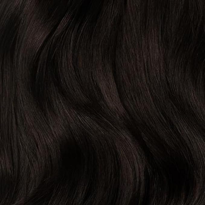 Luxy 100% Remy Human Hair – Halo Clip-In Hair Extensions –Natural Looking Volume & Length - One-Piece - Easy 5-Min Application 140 grams 16" Mocha Brown Halo