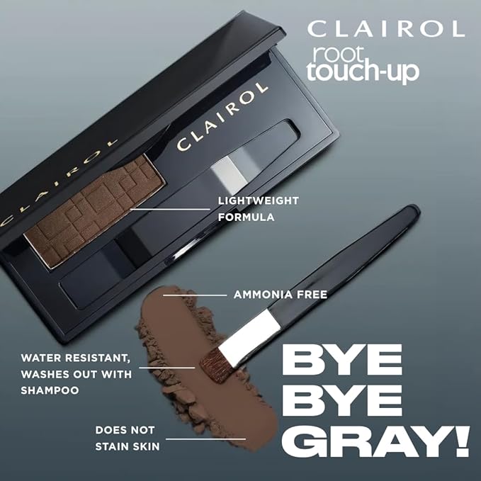 Clairol Root Touch-Up Temporary Concealing Powder, Light Brown Hair Color, Pack of 3