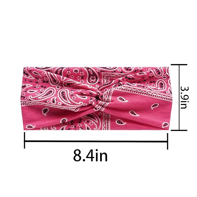 Soft skin-friendly anti-sweat anti-slip bandanna headband for women (G-6)