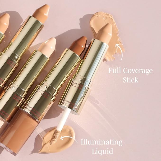 Wander Beauty Dualist Matte and Illuminating Concealer Makeup - Ivory Fair - Dual-Ended Matte Concealer Stick + Liquid Concealer - Full Coverage Concealer Brightens, Firms, & Hydrates - 0.28 fl oz