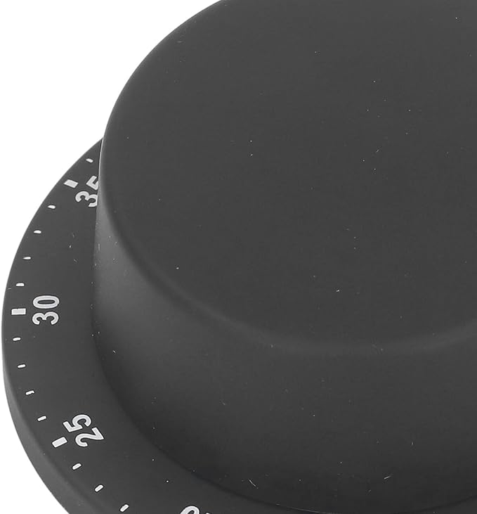 Wind Up Timer Magnetic Suction Outdoor Training 60 Minutes Manual Countdown Timer for Kitchen, Hair Color Processing (Black)