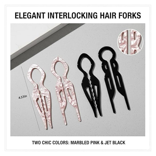 4PCS Professional Hair Styling Clips, Strong Hold Design, Black, Premium Quality, Long-Lasting Grip, Effortless Styling, Secure Sectioning