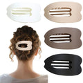 Large Flat Hair Clips for woman,4PCS French Flat Hair Claw Clips,Duckbill Hair Clips for Thick and Thin Hair,Matte No-Slip Hair Clip Strong Hold Barrettes (Multicolor)