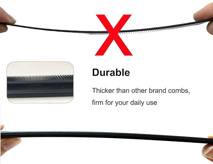 Carbon Fiber Cutting Comb, Professional 8.15” Styling Comb, Hairdressing Comb For All Hair Types, Fine and Wide Tooth Hair Barber Comb